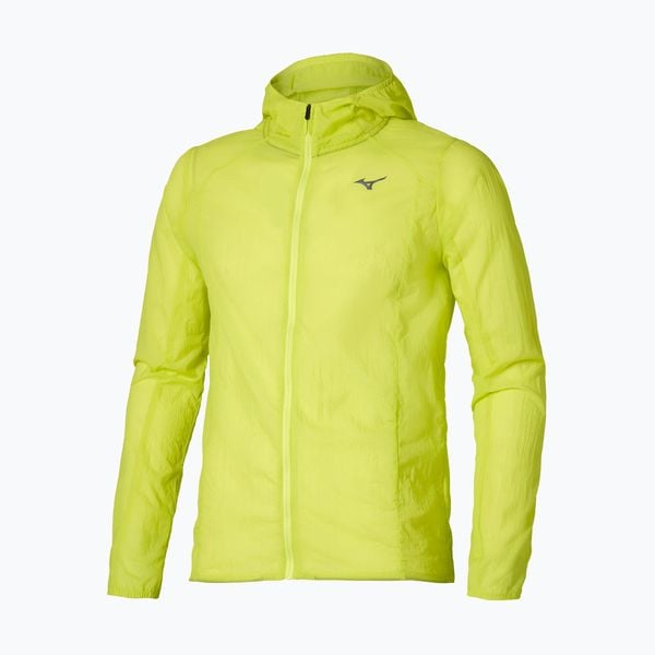 Kurtka do biegania męska Mizuno Tech Light Hooded. Żółte kurtki męskie Mizuno, m, bez wzorów, z materiału, do biegania. Za 389.99 zł.