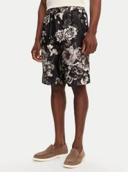 Dolce&Gabbana Szorty materiałowe GV37AT IS1VS Czarny Regular Fit. Czarne szorty męskie Dolce&Gabbana, m, bez wzorów, z jedwabiu. Za 4,299.00 zł.