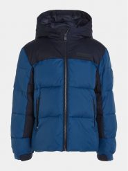 Tommy Hilfiger Kurtka zimowa KB0KB08785 S Niebieski Regular Fit. Niebieskie buty zimowe chłopięce Tommy Hilfiger, na zimę, bez wzorów, z syntetyku, bez kaptura. Za 659.99 zł.