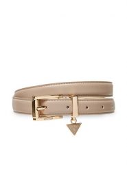 Guess Pasek Damski BW9254 P5325 Beżowy. Brązowe paski damskie Guess, z aplikacjami, ze skóry. Za 199.99 zł.