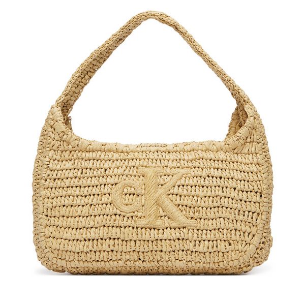 Torebka Calvin Klein. Brązowe torebki do ręki damskie Calvin Klein, bez wzorów, klasyczne, bez dodatków. Za 252.99 zł.