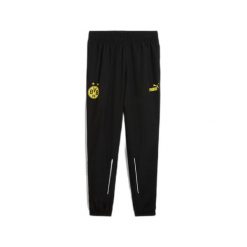Spodnie dresowe Archive Domicile Borussia Dortmund 2024/25. Czarne spodnie sportowe męskie Puma, m, bez wzorów, z dresówki, na fitness i siłownię. Za 262.10 zł.