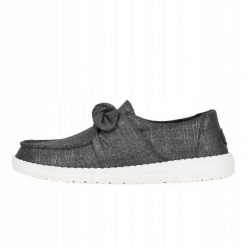 HeyDude Damskie Mokasyny Wendy Bow Shimmer. Szare mokasyny damskie Hey dude, z materiału. Za 219.00 zł.