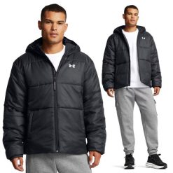 Męska kurtka puchowa zimowa puchówka Under Armour Lightweight Insulated. Czarne kurtki męskie Under Armour, na zimę, m, bez wzorów, z puchu, bez kaptura. Za 446.50 zł.