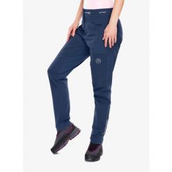 Spodnie trekkingowe damskie La Sportiva Machina Tech Pants Short. Niebieskie spodnie materiałowe damskie La Sportiva, bez wzorów, trekkingowe. Za 687.49 zł.