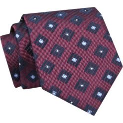 Krawat - ALTIES - Bordowy, Figury Geometryczne. Czerwone krawaty i muchy Alties, bez wzorów, z tkaniny, eleganckie. Za 49.00 zł.