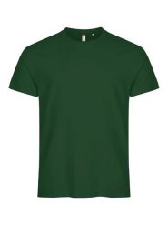 Clique Basic-T męski T-shirt dopasowany krój. Zielone t-shirty męskie CLIQUE, m, bez wzorów, z bawełny, bez kołnierzyka. Za 81.37 zł.