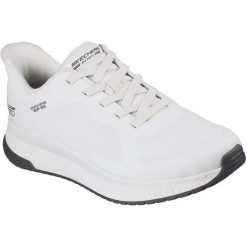 Buty sportowe męskie Skechers Bobs Squad 4. Białe trekkingi męskie Skechers, trekkingowe. Za 390.00 zł.