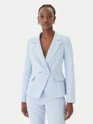 Rinascimento Marynarka CFC0128643003 Błękitny Regular Fit. Niebieskie żakiety damskie Rinascimento, xl, bez wzorów, z syntetyku. Za 749.99 zł.