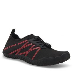 Buty do sportów wodnych Sprandi. Czarne kalosze chłopięce Sprandi, bez wzorów. Za 59.99 zł.