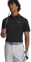 Under Armour Koszulka męska polo UNDER ARMOUR Tee To Green Pique Polo czarna S. Czarne koszulki polo męskie Under Armour, m, bez wzorów, bez ramiączek. Za 135.99 zł.