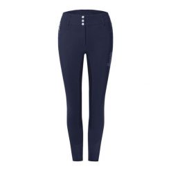 Damskie spodnie do jazdy konnej Cavallo Celine X z lejem kolanowym. Niebieskie spodnie materiałowe damskie CAVALLO, bez wzorów. Za 954.00 zł.