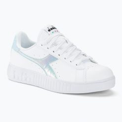 Buty damskie Diadora Step P Shimmer. Białe obuwie sportowe damskie Diadora, bez wzorów, z gumy. Za 299.99 zł.