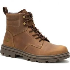Buty do chodzenia męskie Caterpillar Practitioner Mid. Brązowe trekkingi męskie Caterpillar, za kostkę, outdoorowe. Za 584.00 zł.