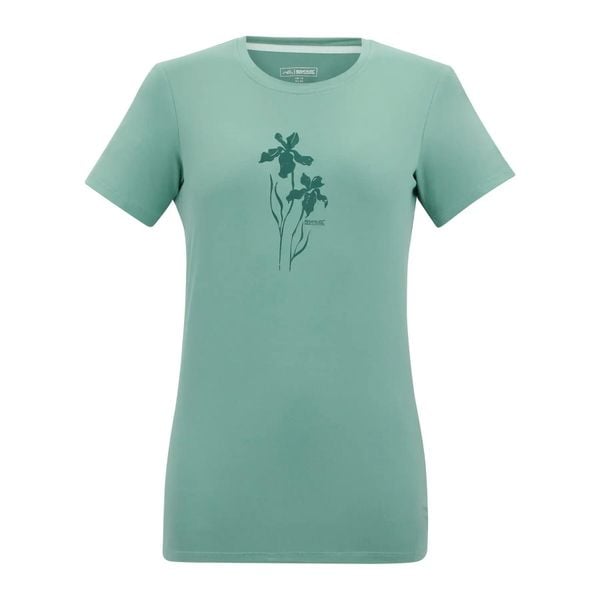 T-shirt damski Regatta Fingal Stretch. Zielone t-shirty damskie Regatta, m, bez wzorów, z elastanu, bez kołnierzyka. Za 88.50 zł.