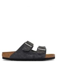 Birkenstock Klapki Arizona 1031625 Szary. Szare klapki damskie Birkenstock, bez wzorów, ze skóry, bez obcasa. Za 509.99 zł.