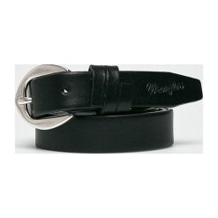 Wrangler - Pasek. Czarne paski damskie Wrangler, w paski, z materiału. Za 149.90 zł.