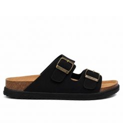 Klapki męskie Wrangler BELVILLE SLIDER MEN LOW. Brązowe klapki męskie Wrangler, z jeansu, sportowe. Za 129.00 zł.
