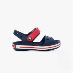 Klapki sandały dziecięce Crocs Kids' Crocband Sandal Navy/Red 12856-485. Czerwone sandały chłopięce Crocs, bez zapięcia. Za 139.00 zł.