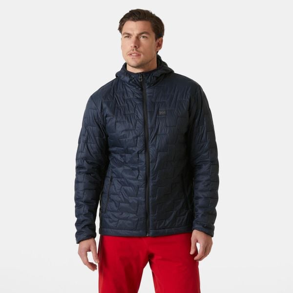 Wodoodporna kurtka z izolowanym kapturem Helly Hansen Lifaloft. Niebieskie kurtki męskie Helly Hansen, m, bez wzorów, narciarskie. W wyprzedaży za 822.15 zł.