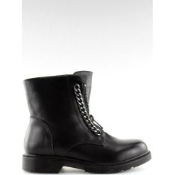 Botki glany damskie czarne RB13 Black. Czarne botki damskie ButyModne, ze skóry ekologicznej, eleganckie, z okrągłym noskiem, bez obcasa, na płaskiej podeszwie, bez zapięcia. W wyprzedaży za 139.00 zł.