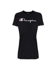 Koszulka do biegania damska Long Top. Czarne koszulki sportowe damskie Champion, s, bez wzorów, z bawełny, bez kołnierzyka, bez ramiączek, do biegania. Za 114.00 zł.