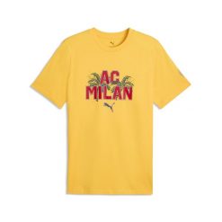 Męska koszulka AC Milan FtblCulture PUMA. Czerwone koszulki sportowe męskie Puma, m, bez wzorów, bez kołnierzyka, bez ramiączek, do piłki nożnej. Za 129.00 zł.