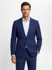 Finshley & Harding London kurtka modułowa Mężczyźni Slim Fit niebieski, 52. Niebieskie kurtki męskie Finshley & Harding London, m, bez wzorów, z syntetyku, biznesowe, bez kaptura. Za 699.95 zł.