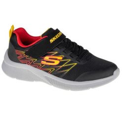 Buty do chodzenia chłopięce, Skechers Microspec Texlor. Czarne buty sportowe chłopięce Skechers, bez wzorów, z materiału, bez zapięcia, trekkingowe, Skechers Sport. Za 235.00 zł.