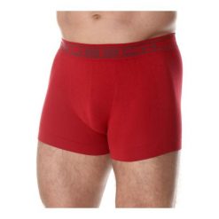 Bokserki męskie bawełniane Brubeck COMFORT COTTON. Czerwone bokserki męskie Brubeck, m, bez wzorów, z bawełny. Za 39.99 zł.