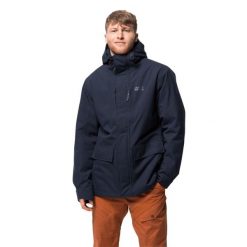 Kurtka Jack Wolfskin west coast. Niebieskie kurtki sportowe męskie Jack Wolfskin, m, bez wzorów, z materiału, trekkingowe. Za 979.00 zł.