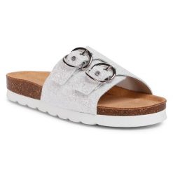 Klapki Sergio Bardi. Szare klapki damskie Sergio Bardi, bez wzorów, bez obcasa. Za 129.99 zł.