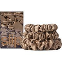 Slip - Back To Basics - Jedwabne gumki Do Włosów Jasnobrązowych - Scrunchies Midi /large Light Brown - Dla Kobiet. Brązowe trampki i tenisówki damskie Slip, bez wzorów, z jedwabiu, klasyczne, bez zapięcia. Za 137.90 zł.