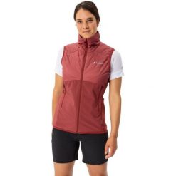 Kamizelka trekkingowa damska Vaude Brenva II hybrydowa. Czerwone koszulki sportowe damskie Vaude, m, bez wzorów, z poliamidu, bez kołnierzyka, bez ramiączek, trekkingowe. W wyprzedaży za 369.00 zł.