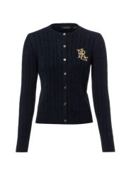 Lauren Ralph Lauren Kardigan Kobiety Bawełna niebieski, L. Niebieskie kardigany damskie Lauren Ralph Lauren, l, bez wzorów, z bawełny, eleganckie. Za 949.95 zł.
