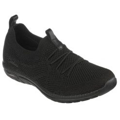 Skechers Buty Damskie Sportowe wsuwane czarne Arch Fit Flex czarne 38. Czarne obuwie sportowe damskie Skechers, bez wzorów. Za 283.89 zł.