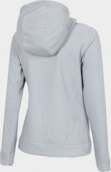 4f Bluza polarowa damska H4L22-PLD352 Chłodny jasny szary r. XL. Szare bluzy damskie 4f, l, bez wzorów, z polaru, bez kaptura. Za 112.21 zł.