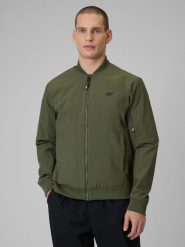 4F Kurtka przejściowa męska - khaki M. Brązowe kurtki sportowe męskie 4f, m, bez wzorów, z materiału. Za 349.99 zł.