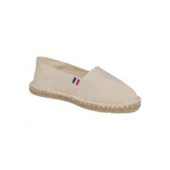 Espadryle Kariban Made in France. Białe sandały damskie KARIBAN, bez wzorów, bez obcasa, bez zapięcia. Za 136.00 zł.
