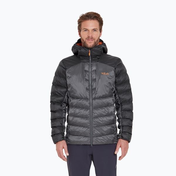 Kurtka puchowa męska Rab Cirrus Ultra Hoody. Czarne kurtki męskie RAB, m, bez wzorów, z puchu, trekkingowe. Za 979.99 zł.