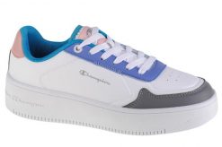 Buty do chodzenia damskie, Champion Rebound Platform. Białe obuwie sportowe damskie Champion, bez wzorów, z materiału, trekkingowe. Za 149.99 zł.