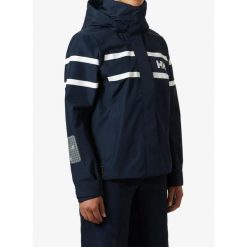 Kurtka damska Helly Hansen W Salt Inshore Jacket. Niebieskie kurtki damskie Helly Hansen, bez wzorów, bez kaptura. Za 812.99 zł.