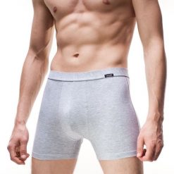 Cornette Bokserki męskie AUTHENTIC Melanż jasny/szary r. 2XL. Szare bokserki męskie Cornette, m, bez wzorów. Za 45.96 zł.