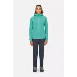 Bluza z kapturem damska Rab Nexus Hoody rozpinana. Niebieskie bluzy damskie RAB, s, bez wzorów, z kapturem. Za 314.99 zł.