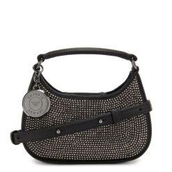 Emporio Armani Torebka Emporio Armani czarny - sztuczna skóra Torby na ramię 1 ct Damski. Czarne torby na ramię damskie Emporio Armani, bez wzorów, z materiału, biznesowe, bez dodatków. Za 635.99 zł.