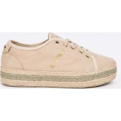 Napapijri - Espadryle. Szare espadryle damskie Napapijri, z materiału. W wyprzedaży za 229.90 zł.