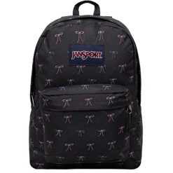 Plecak sportowo-turystyczny dla dorosłych Superbreak Backpack pojemność 26 L. Czarne plecaki damskie JanSport, bez wzorów, sportowe. Za 139.99 zł.