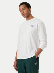 Reebok Longsleeve Feliks RK25738CCM Biały Regular Fit. Białe bluzki z długim rękawem męskie Reebok, l, bez wzorów, z bawełny, bez kołnierzyka. Za 99.99 zł.