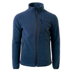 Bluza Polarowa Męska Porto. Niebieskie bluzy męskie Hi-tec, m, bez wzorów, z polaru, bez kaptura, trekkingowe. Za 157.99 zł.