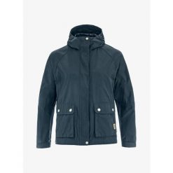 Kurtka softshell damska Fjallraven Vardag Vindby Jacket. Niebieskie kurtki damskie Fjällräven, bez wzorów, z softshellu, bez kaptura. Za 1,022.99 zł.